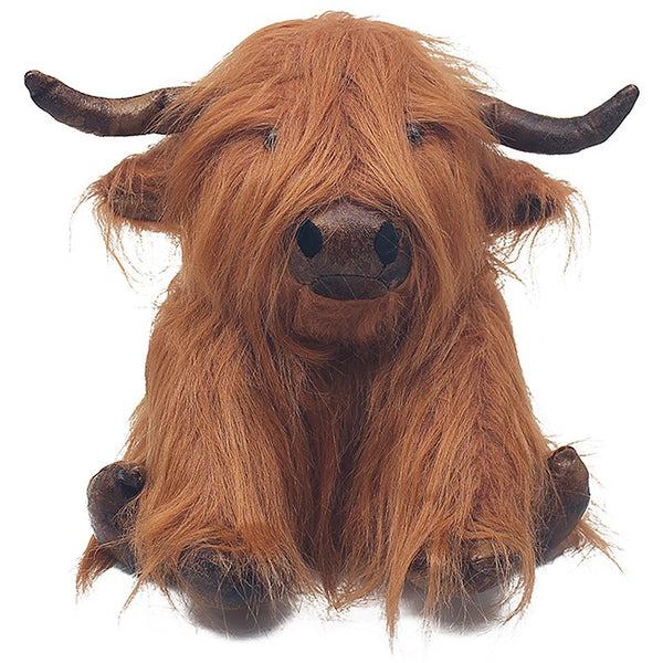 Antique Pals Doorstop Highland Cow