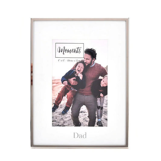 Dad Silver Photo Frame 10cm x 15 cm (4" x 6")