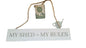 The Potting Shed Hanging Garden Signs 26cm Garden Shed Gift my shed my rules