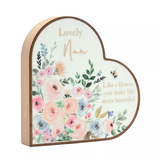 The Cottage Garden Mantel Heart Plaque   nan