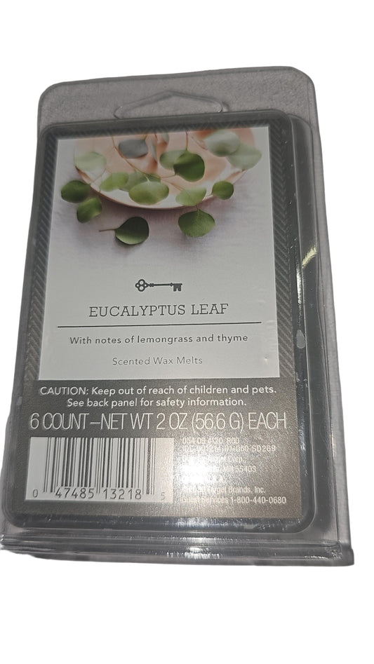 eucalyptus leaf   Wax Melts - 6 Count - Net WT 2 oz