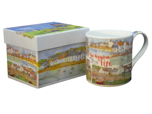 THE KINGDOM OF FIFE BONE CHINA MUG WITH GIFT BOX
