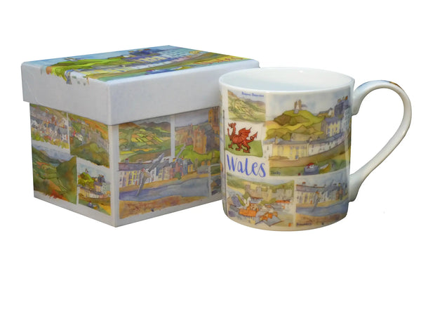 WALES BONE CHINA MUG WITH GIFT BOX