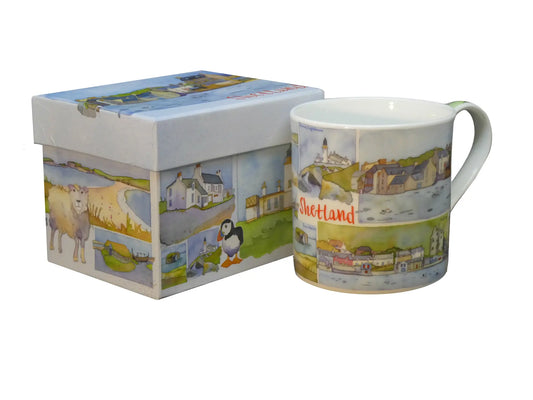 SHETLAND BONE CHINA MUG WITH GIFT BOX