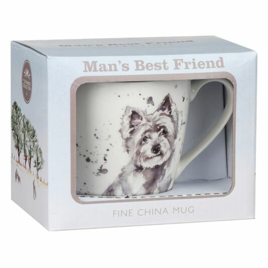 WESTIE MUG FINE CHINA MANS BEST FRIEND GIFT BOXED NOVELTY GIFT DOG