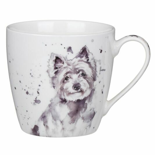 WESTIE MUG FINE CHINA MANS BEST FRIEND GIFT BOXED NOVELTY GIFT DOG