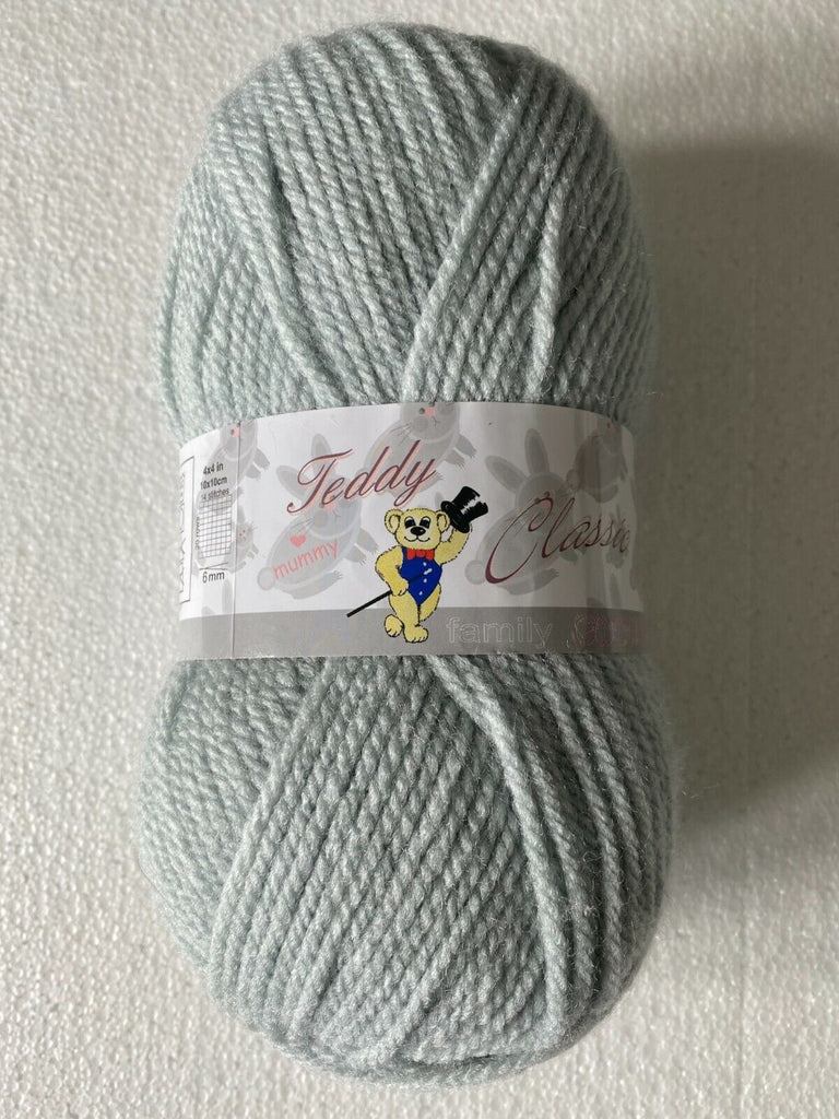 Teddy Classic Chunky Knitting Wool/Yarn 1x 100grm Ball 817 Silver Grey