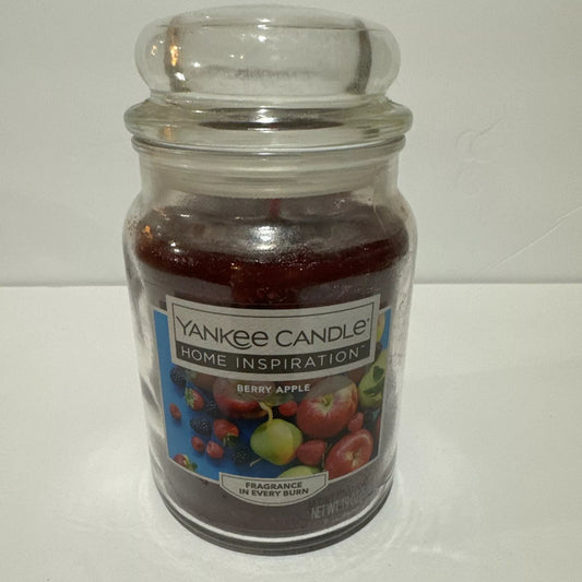 American Home by Yankee Candle SPICED APPLE BERRIES Large Jar 19 Oz Fall Autumn