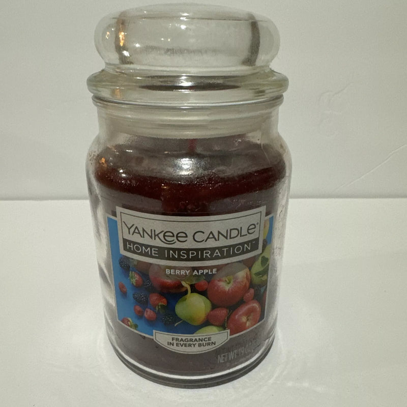 American Home by Yankee Candle SPICED APPLE BERRIES Large Jar 19 Oz Fall Autumn