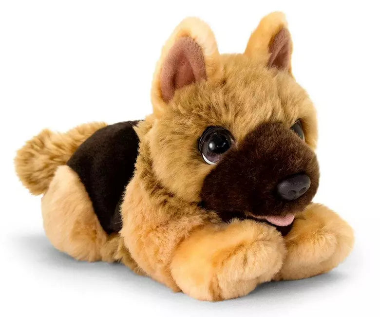 Keel Toys Alsatian 25cm Stuffed Soft Toy Plush Signature Puppy German Shepherd