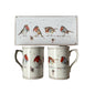 Lesser & Pavey Jennifer Rose Gallery Robins Set of Two Mugs