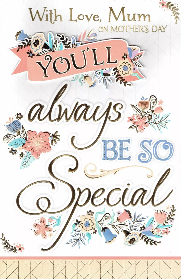 MOTHER'S DAY CARD  TO  THE ONE I LOVE   8 PAGE INSERT