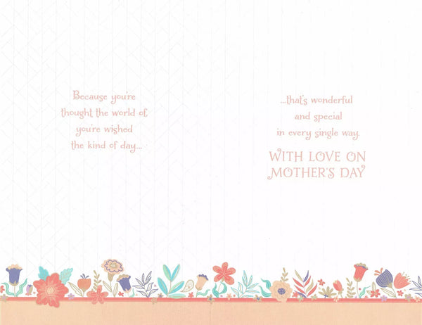MOTHER'S DAY CARD  TO  THE ONE I LOVE   8 PAGE INSERT