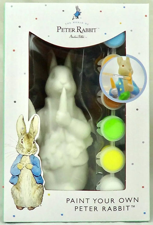 Peter Rabbit Figure 16cm Paints & Brush Inc. Paint Your Own Model Beatrix Potter