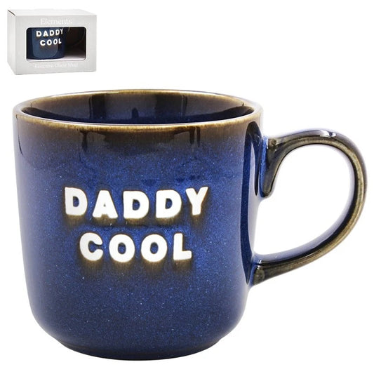 DADDY COOL ELEMENTS REACTIVE GLAZE TEA COFFEE MUG CUP NEW IN GIFT BOX L&P