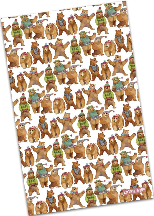 Woolly Bears Tea Towel