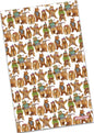 Woolly Bears Tea Towel