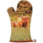 Lesser & Pavey Highland Cow & Calf Single Oven Glove Mitt Kitchen Cookware Gift