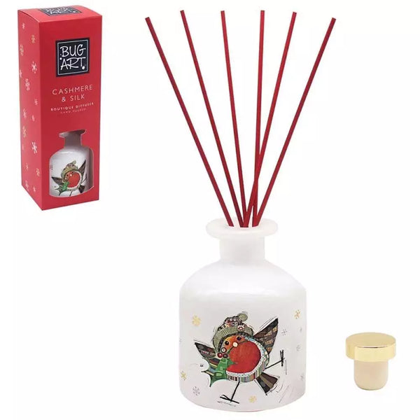 Lesser & Pavey Bug Art Christmas Robin Reed Diffuser LP54159