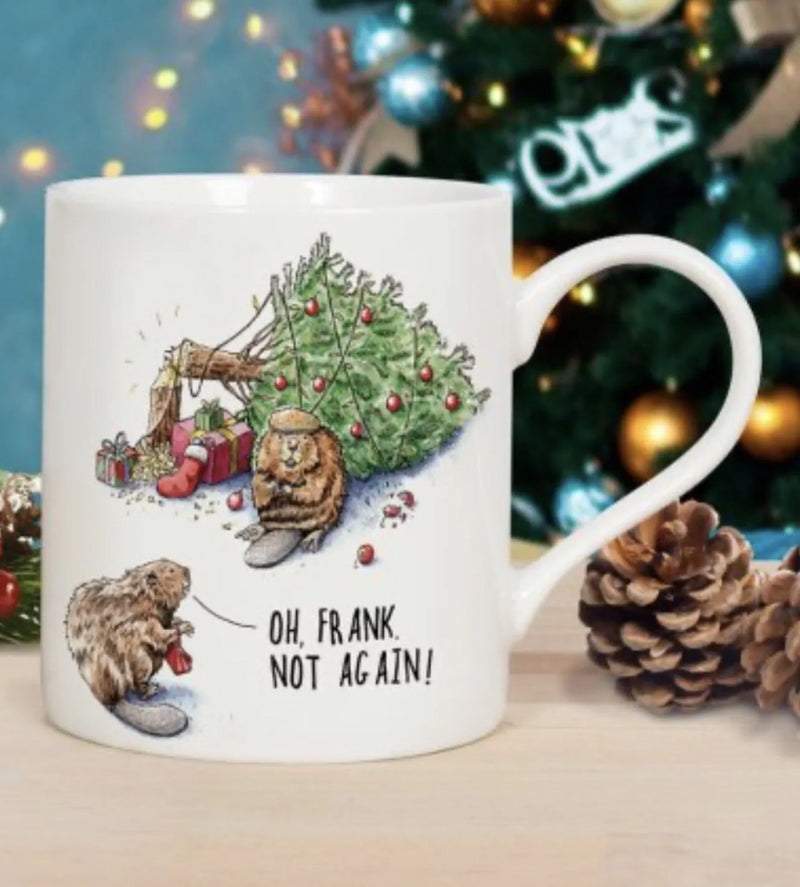 Beaver Christmas Tree Gift Boxed Mug By Bewilderbeest