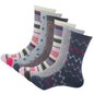Womens Socks Ladies Cotton Rich Ankle Design Sports Sock 6 Pairs Adults UK 4-7