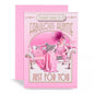 Art Deco - Auntie - Foiled Birthday Card with Feather Detail