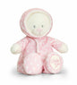 keel 17cm baby bear in romper suit pink
