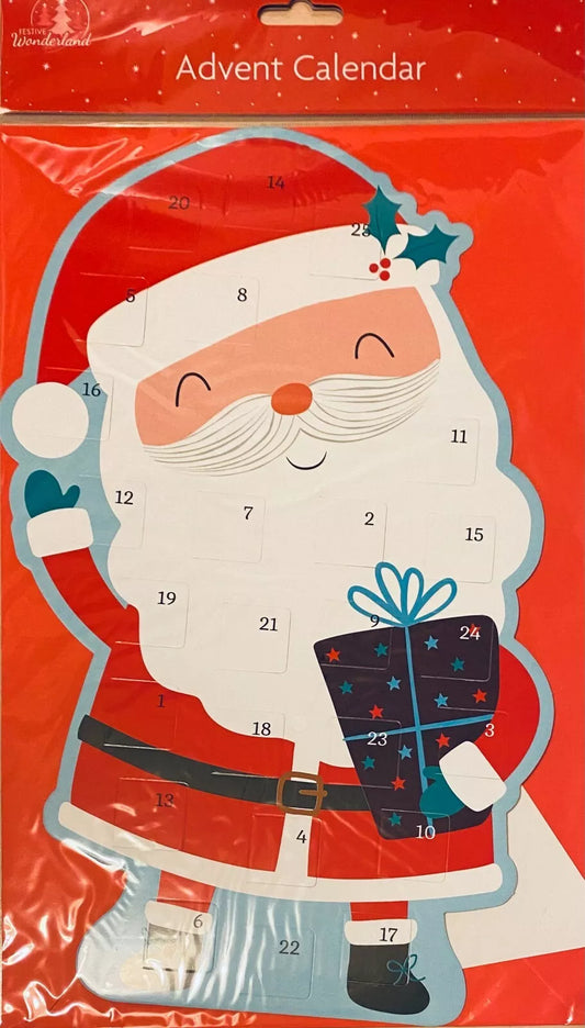 Traditional Christmas XMAS Advent Calendar Santa