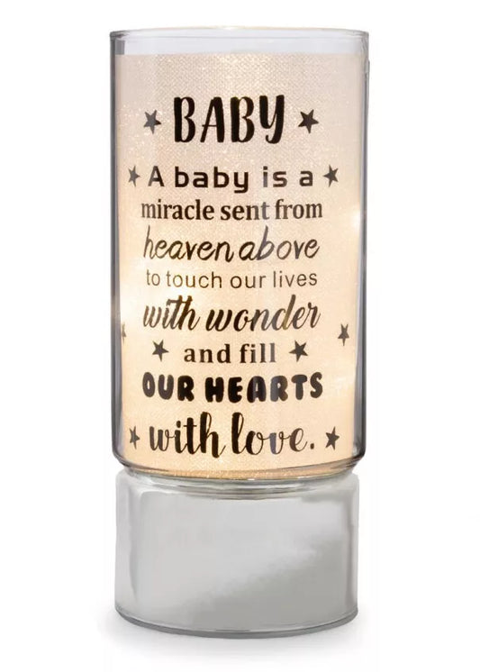 Special   baby  Glass LED Tube Lamp Night Light Home Decor Gift