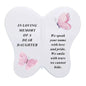 Memorial Butterfly Graveside Crem Remembrance Plaque Garden Tribute Grave Stone  daughter