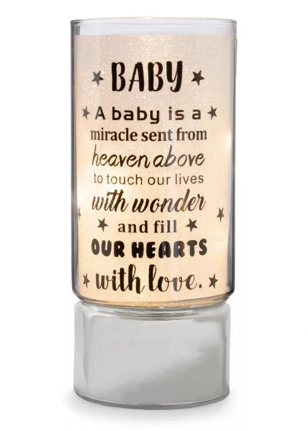 Special   baby  Glass LED Tube Lamp Night Light Home Decor Gift