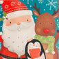 Traditional Christmas XMAS Advent Calendar Santa   reindeer