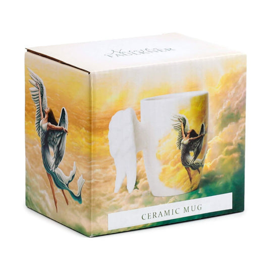 Puckator Angel Wings Ceramic Shaped Handle Mug