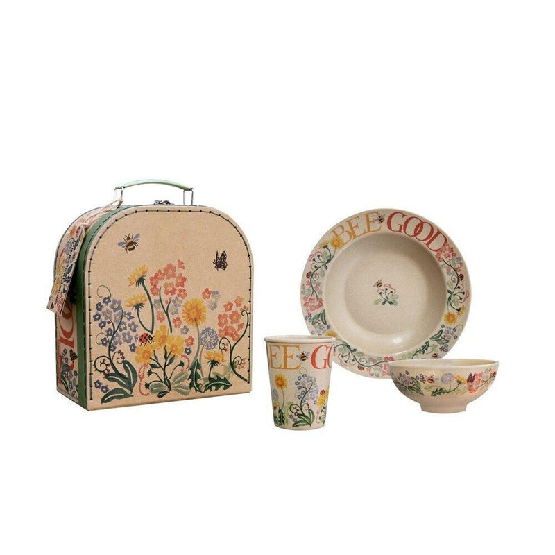 Emma Bridgewater - Bee Good 3 piece rice husk set in Card Case Bowl Mug Plate
