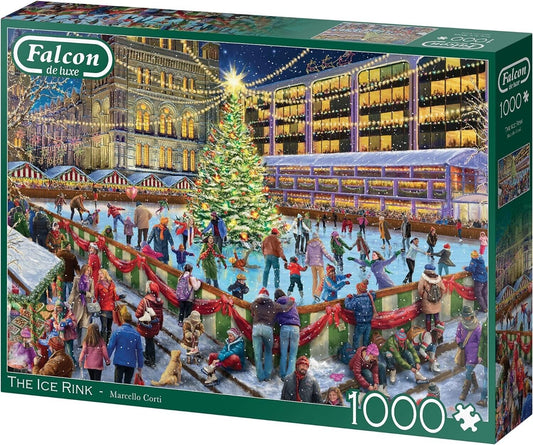 Jumbo Falcon de luxe - The Ice Rink Jigsaw Puzzles 1000 Piece Xmas Games