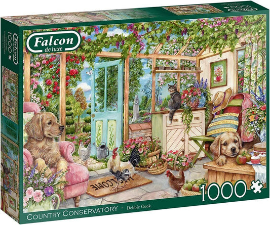 Jumbo Falcon de Luxe - Country Conservatory 1000 Piece Jigsaw Puzzle