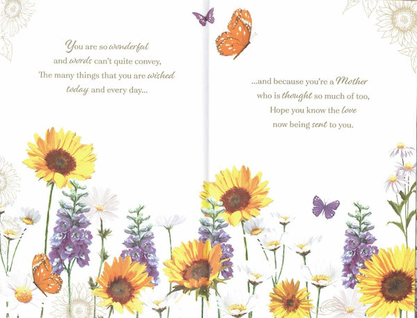 SPECIAL MOTHER MOTHER'S DAY CARD FABULOUS EX-LARGE with 8 PAGE INSERT Floral
