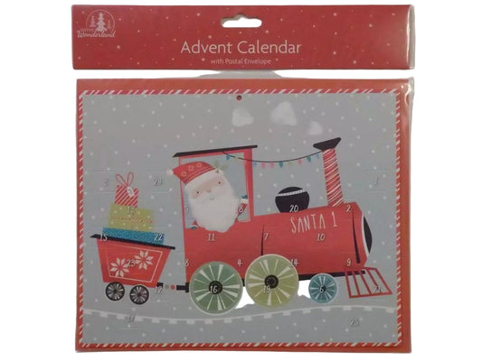 Christmas advent calendar santa train