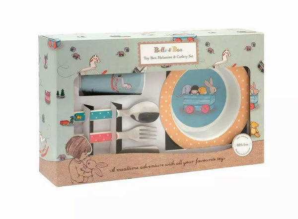 Belle & Boo - Toybox 6 piece  childrens dinner set plate bowl cup