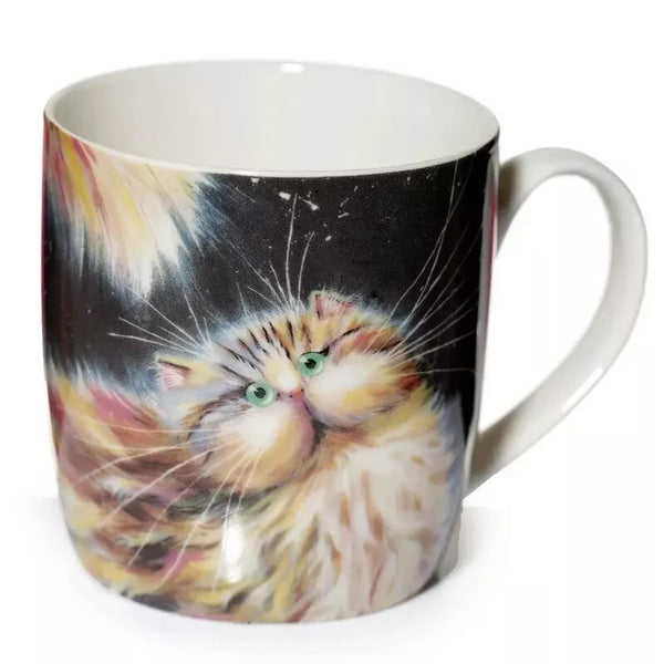 Puckator Kim Haskins Rainbow Cat Porcelain Tea Coffee Mug