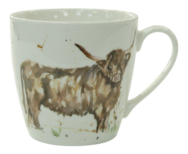 Jennifer Rose Highland Cow Fine China Gift Boxed Mug
