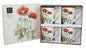 Set Of 4 China Mugs By Bug Art - Poppy Mug-Gift Boxed-Fine China Cups Gift