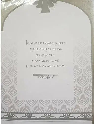 Art Deco   Anniversary Card Wife