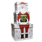 Gift Box Set Of 3 Santa