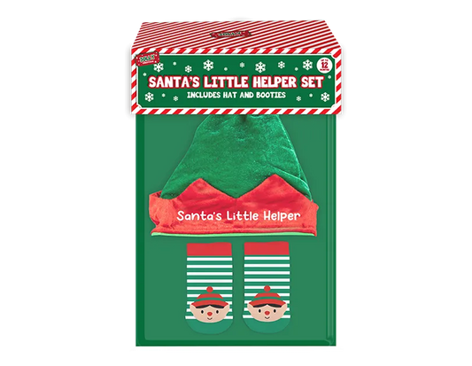 Santa's Little Helper Hat & Sock Set