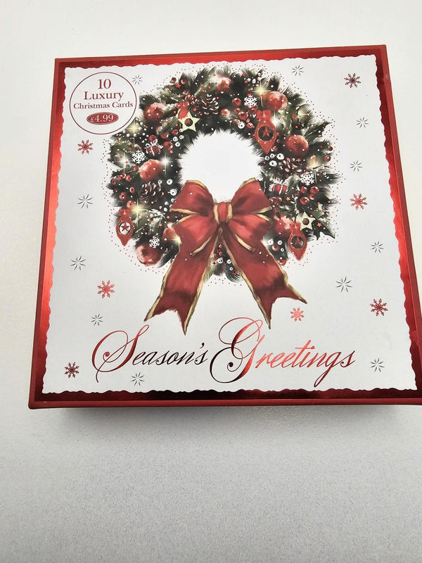 seasons greetings  boxed luxury card    reef    10 carfds