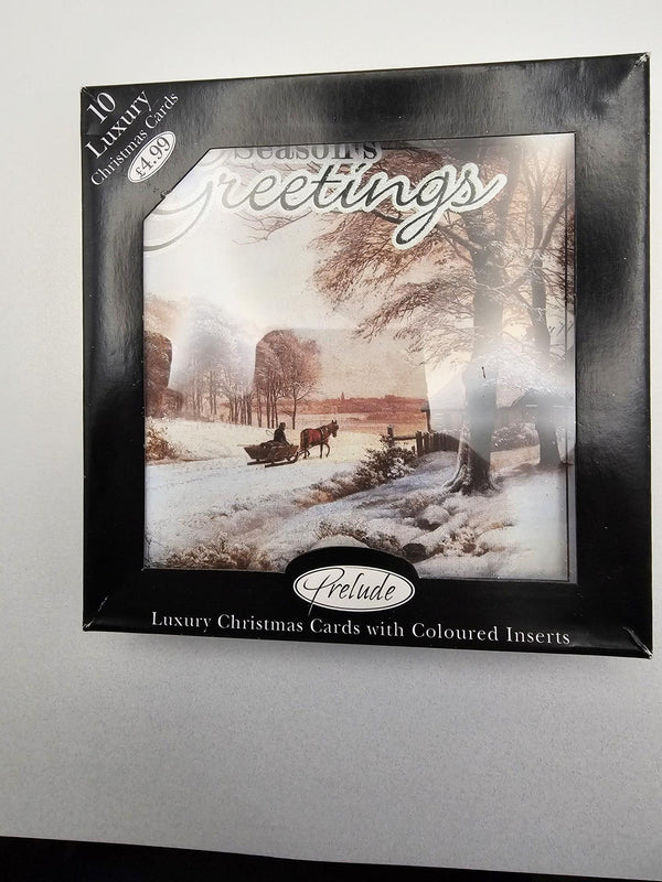 seasons greetings   10 luxury   christmas  cards