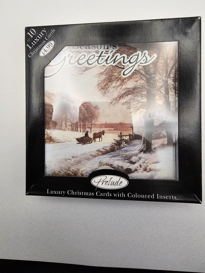 seasons greetings   10 luxury   christmas  cards