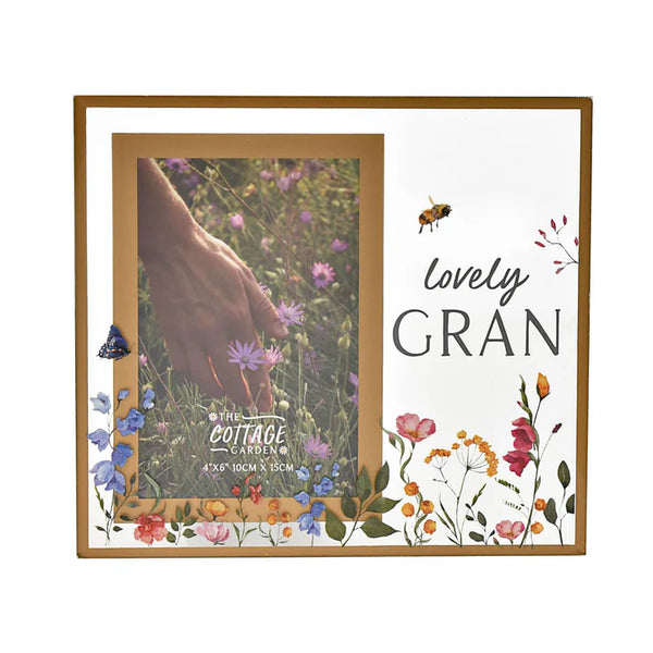 THE COTTAGE GARDEN "GRAN" 4 X 6 GLASS FRAME