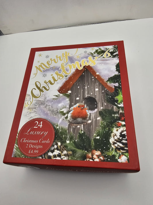 merry christmass  cards 24 2 desigbs    robin